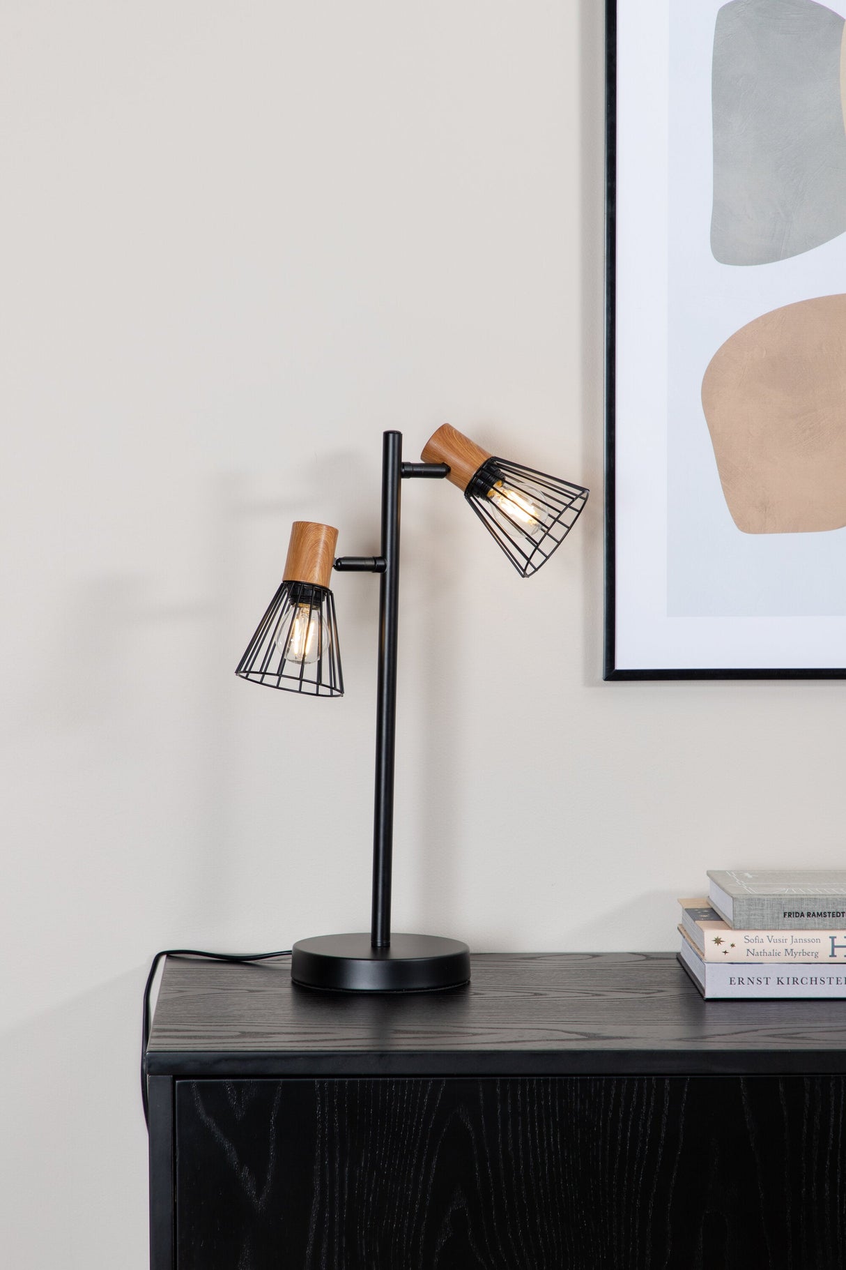 Atticus Tischlampe - schwarz/Stahl - Tischlampen - ALVAHOME