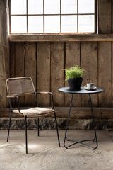 Bacong Outdoor - Tisch - schwarz/Stahl - Outdoor - Tische - ALVAHOME