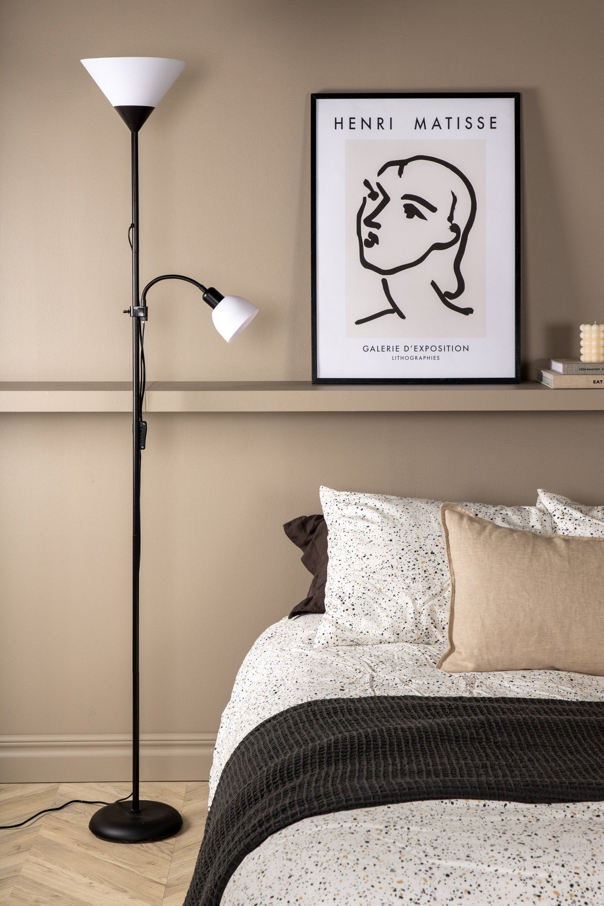 Bagasi Stehlampe - schwarz/Stahl - Stehlampen - ALVAHOME