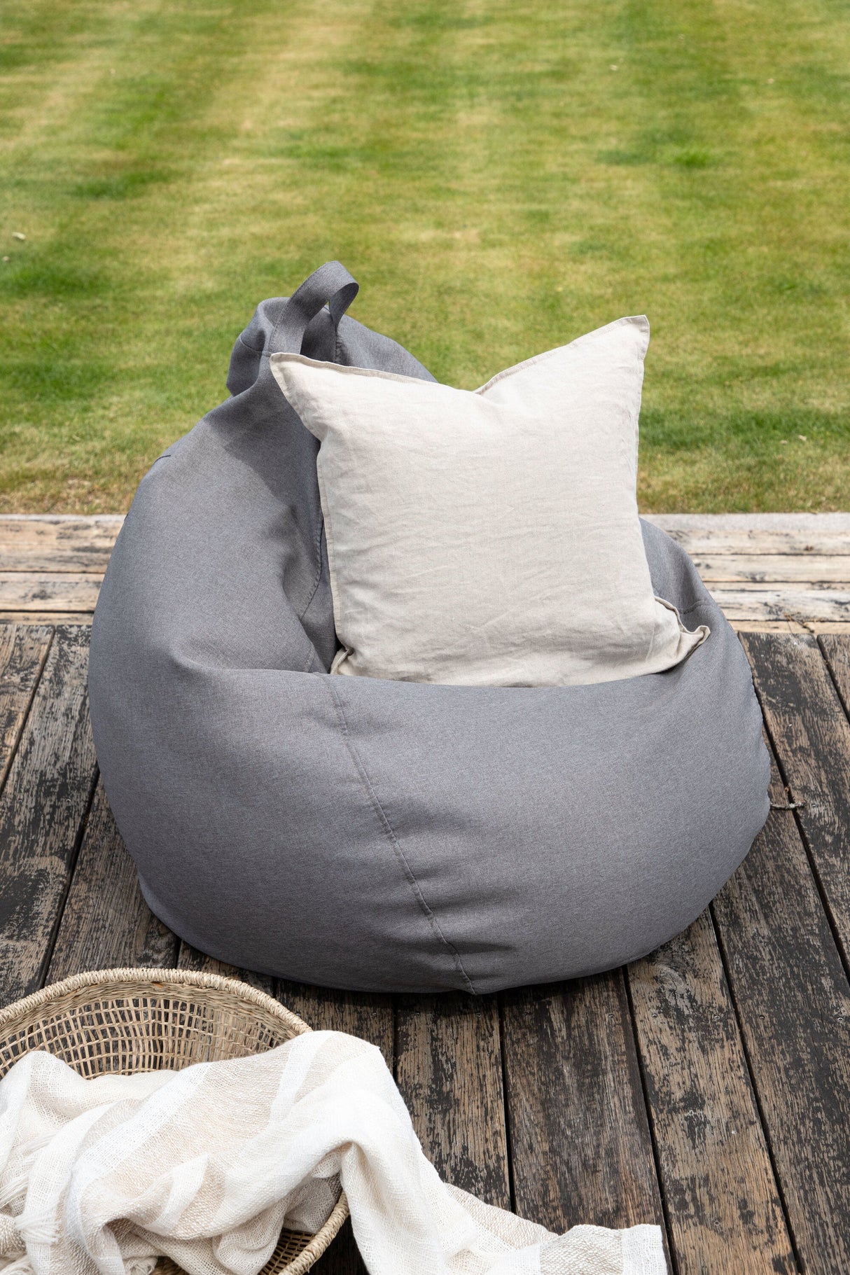 Bago Outdoor Lounge - Stuhl - dunkelgrau/Polyester - Accent Chair - ALVAHOME