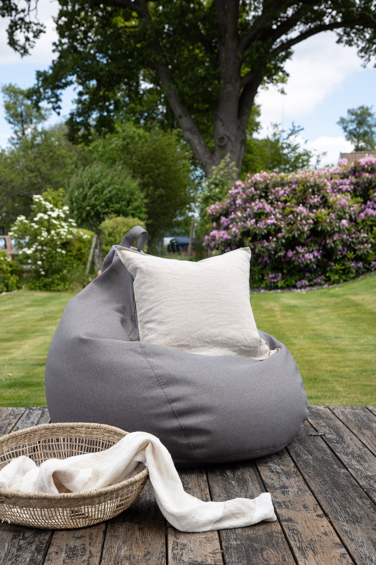 Bago Outdoor Lounge - Stuhl - dunkelgrau/Polyester - Accent Chair - ALVAHOME