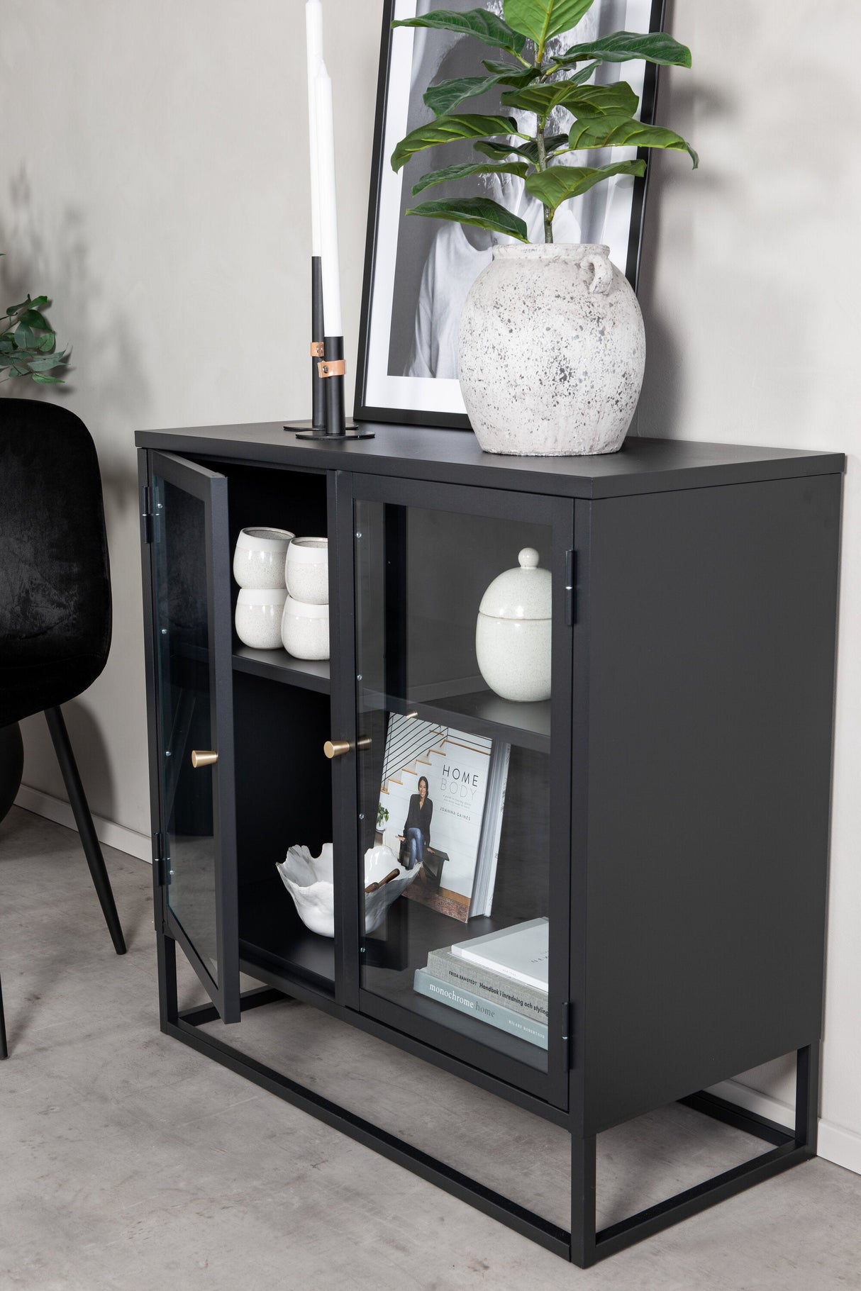 Bakal Schrank - schwarz/Stahl - Schränke - ALVAHOME