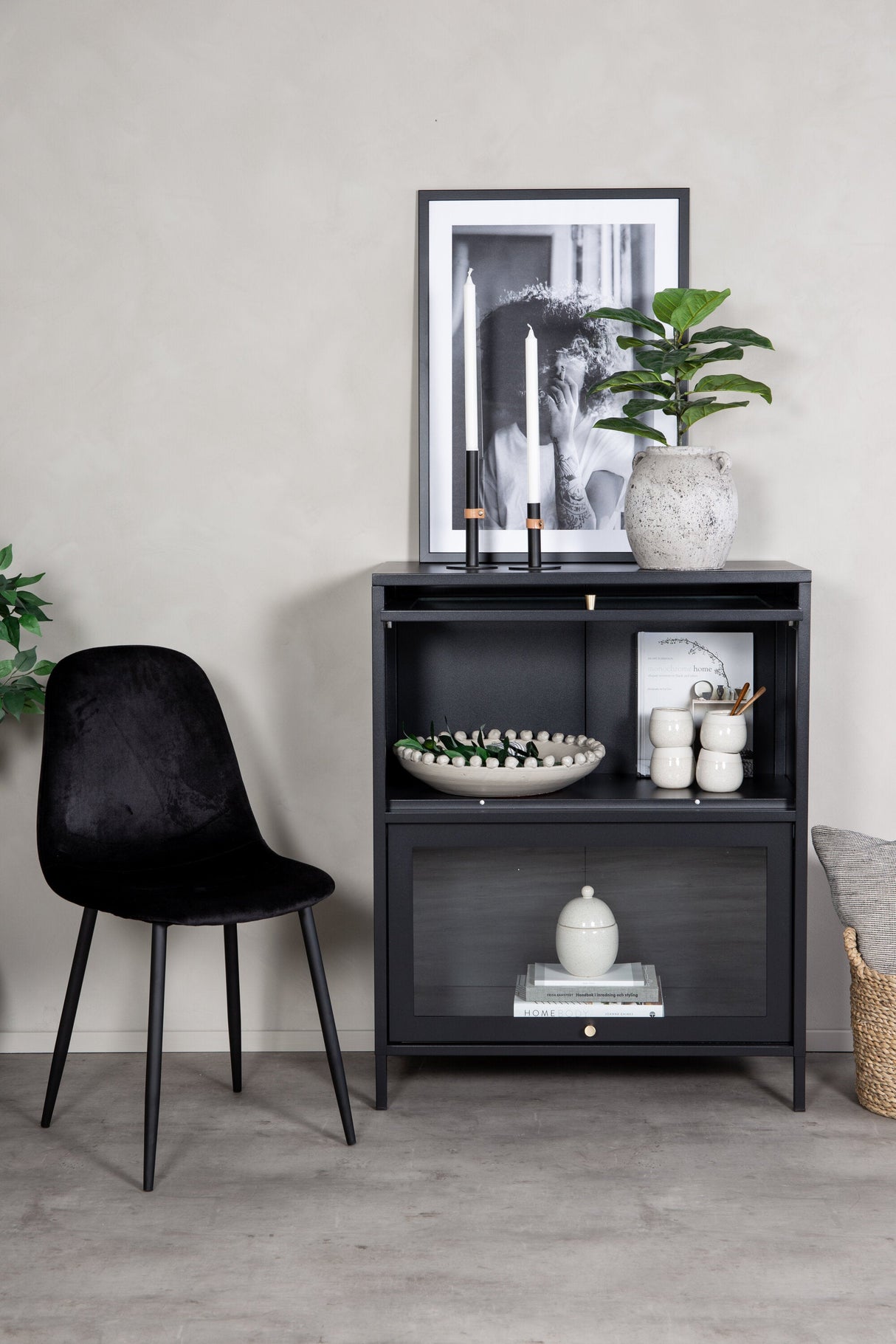 Bakal Schrank - schwarz/Stahl - Schränke - ALVAHOME