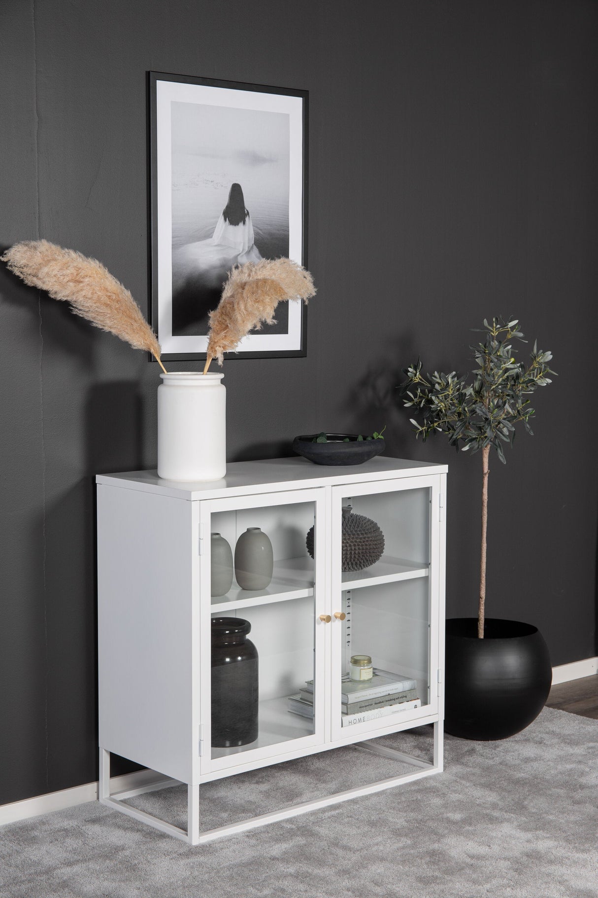 Bakal Schrank - weiß/Stahl - Schränke - ALVAHOME