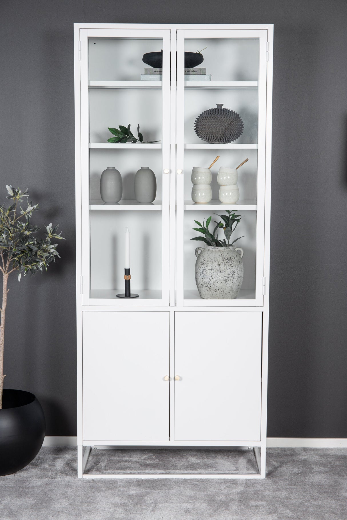 Bakal Schrank - weiß/Stahl - Schränke - ALVAHOME