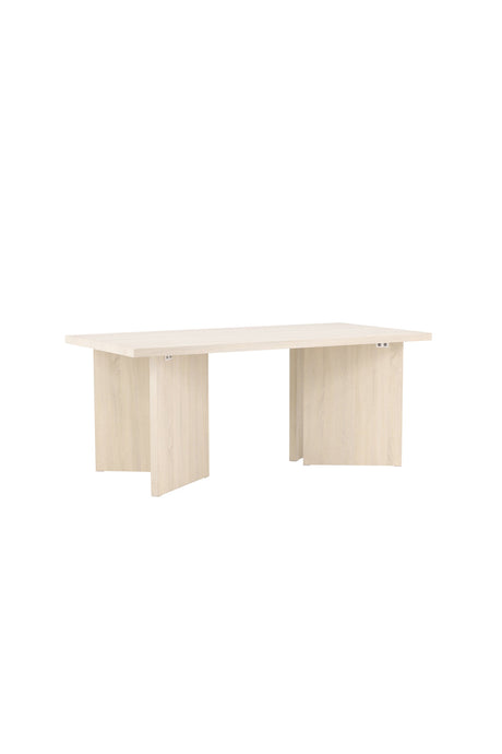 Bassholmen rechteckiger Esstisch - white - wash/MDF - Rechteckige Esstische - ALVAHOME