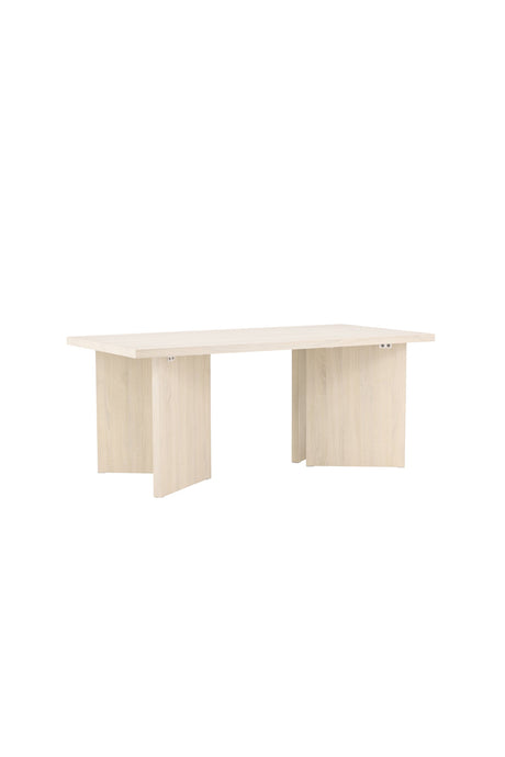 Bassholmen rechteckiger Esstisch - white - wash/MDF - Rechteckige Esstische - ALVAHOME