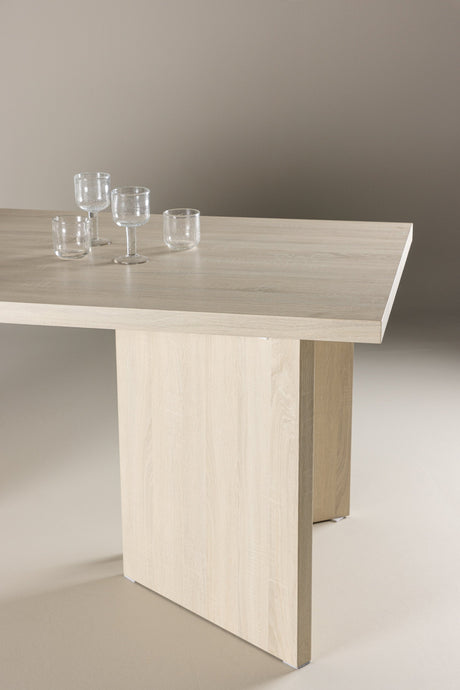Bassholmen rechteckiger Esstisch - white - wash/MDF - Rechteckige Esstische - ALVAHOME