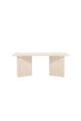 Bassholmen rechteckiger Esstisch - white - wash/MDF - Rechteckige Esstische - ALVAHOME