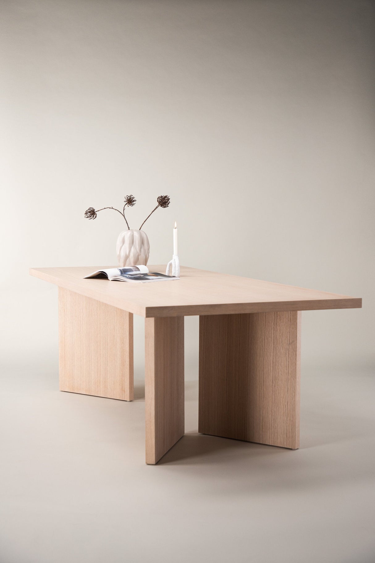 Bassholmen rechteckiger Esstisch - white - wash/MDF - Rechteckige Esstische - ALVAHOME
