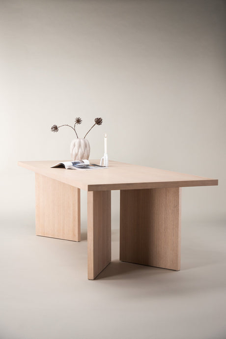 Bassholmen rechteckiger Esstisch - white - wash/MDF - Rechteckige Esstische - ALVAHOME