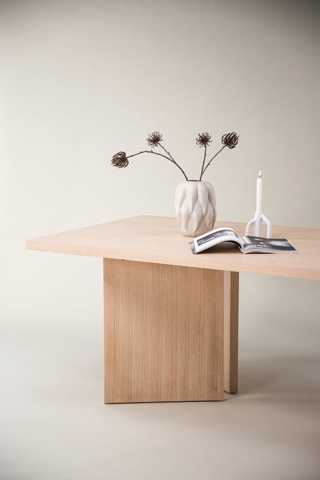 Bassholmen rechteckiger Esstisch - white - wash/MDF - Rechteckige Esstische - ALVAHOME