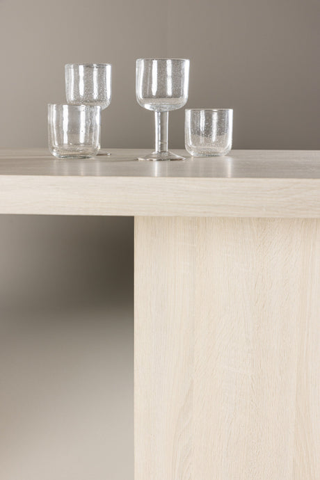 Bassholmen rechteckiger Esstisch - white - wash/MDF - Rechteckige Esstische - ALVAHOME
