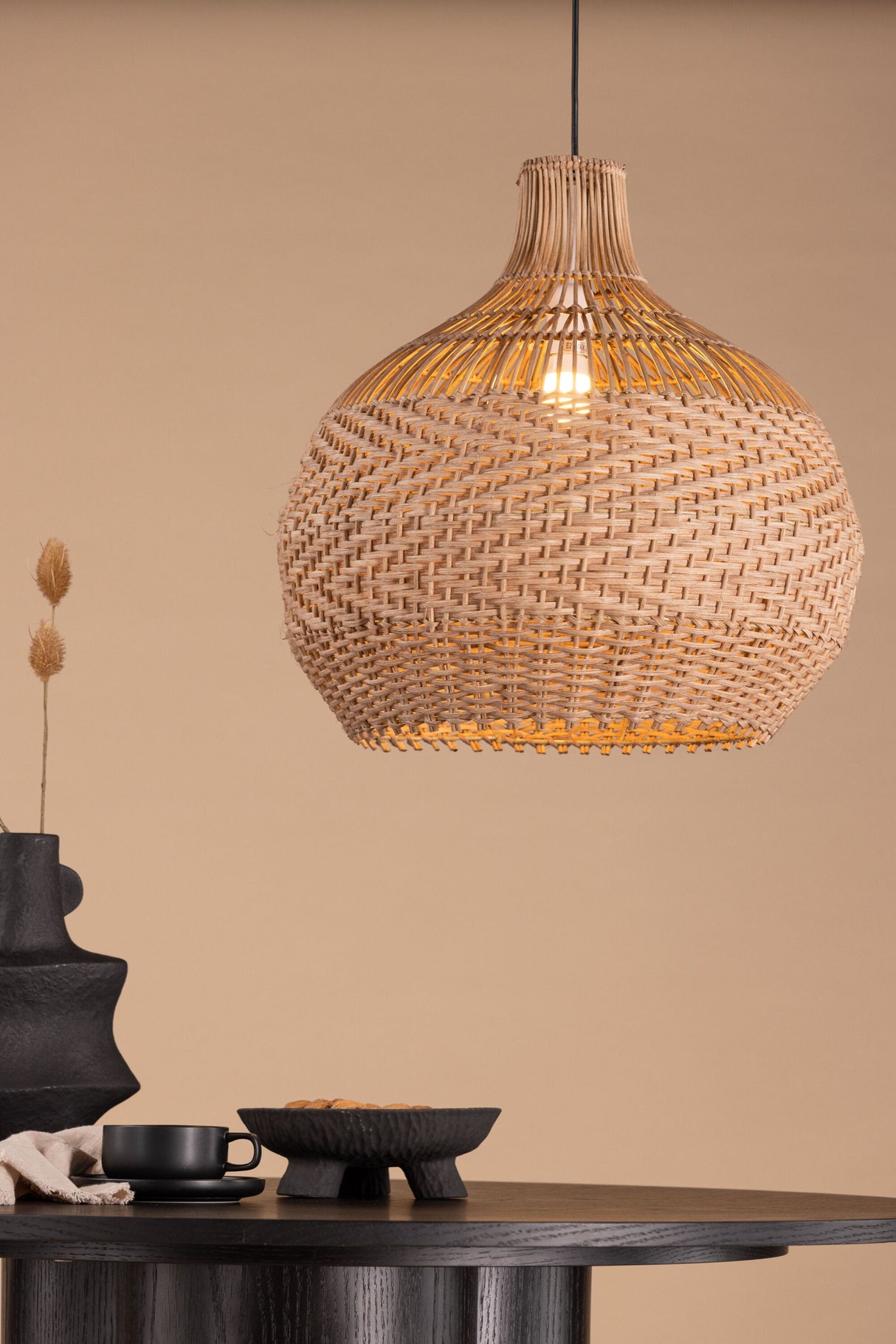 Bastia Pendelleuchte - natur/Rattan - Pendelleuchten - ALVAHOME
