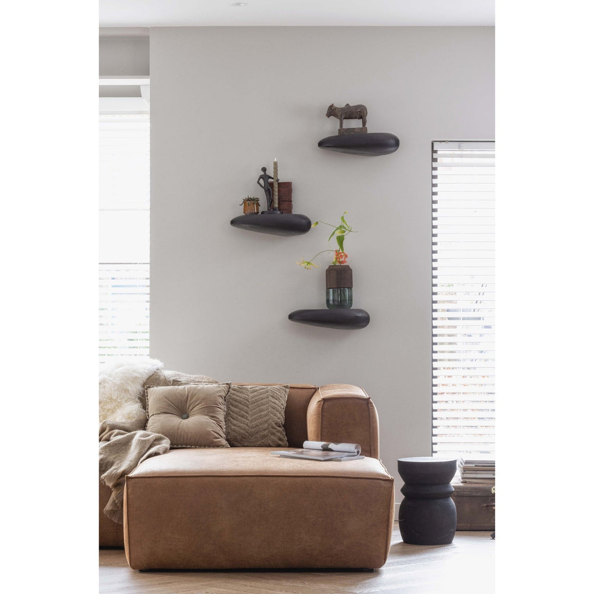 Bean Ecksofa - grau & braun - Ecksofas - ALVAHOME