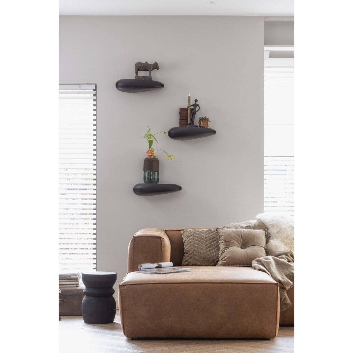 Bean Ecksofa - grau & braun - Ecksofas - ALVAHOME