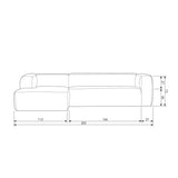Bean Ecksofa - grau & braun - Ecksofas - ALVAHOME