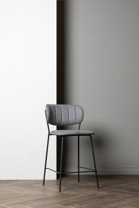 Bell Barhocker - grau/Polyester - Barhocker - ALVAHOME