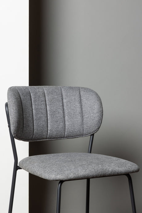 Bell Barhocker - grau/Polyester - Barhocker - ALVAHOME