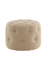 Benjamin Pouf - beige/Polyester - Teddy - Ottomane / Poufs - ALVAHOME