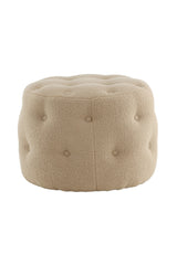 Benjamin Pouf - beige/Polyester - Teddy - Ottomane / Poufs - ALVAHOME