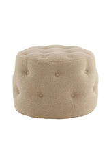 Benjamin Pouf - beige/Polyester - Teddy - Ottomane / Poufs - ALVAHOME