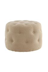 Benjamin Pouf - beige/Polyester - Teddy - Ottomane / Poufs - ALVAHOME