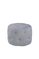 Benjamin Pouf - grau/Polyester - Kord - Ottomane / Poufs - ALVAHOME