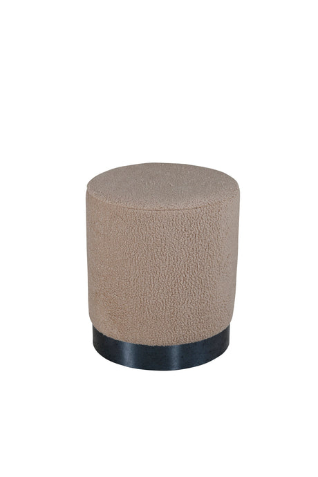 Benji Pouf - beige/Polyester - Teddy - Ottomane / Poufs - ALVAHOME