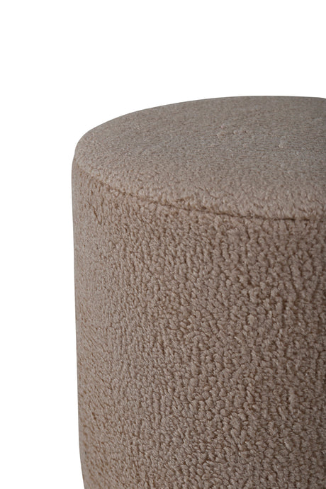 Benji Pouf - beige/Polyester - Teddy - Ottomane / Poufs - ALVAHOME