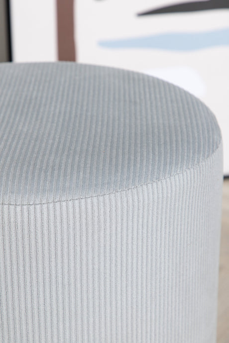 Benji Pouf - grau/Polyester - Kord - Ottomane / Poufs - ALVAHOME