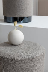 Benji Pouf - greige/Polyester - Teddy - Ottomane / Poufs - ALVAHOME