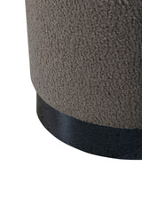 Benji Pouf - greige/Polyester - Teddy - Ottomane / Poufs - ALVAHOME