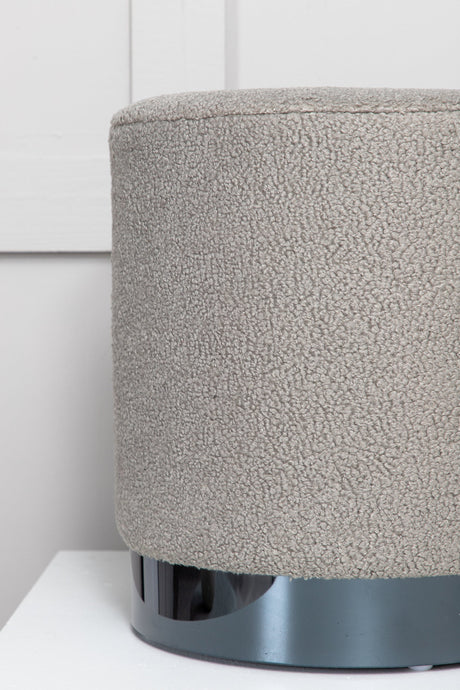 Benji Pouf - greige/Polyester - Teddy - Ottomane / Poufs - ALVAHOME