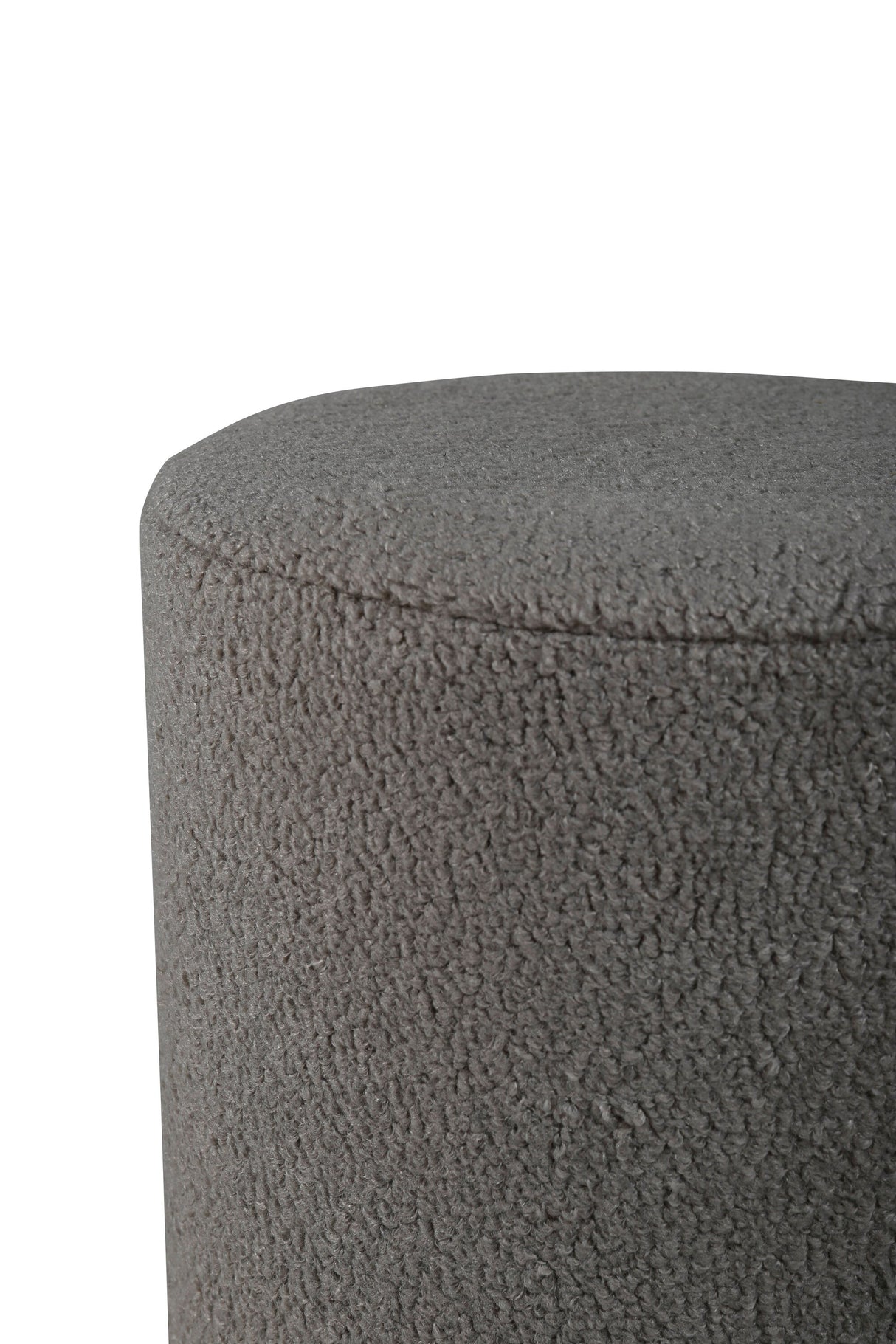 Benji Pouf - greige/Polyester - Teddy - Ottomane / Poufs - ALVAHOME