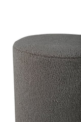 Benji Pouf - greige/Polyester - Teddy - Ottomane / Poufs - ALVAHOME