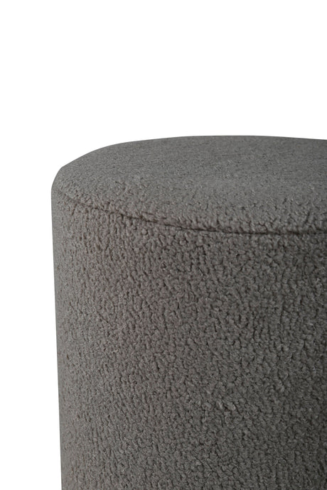 Benji Pouf - greige/Polyester - Teddy - Ottomane / Poufs - ALVAHOME