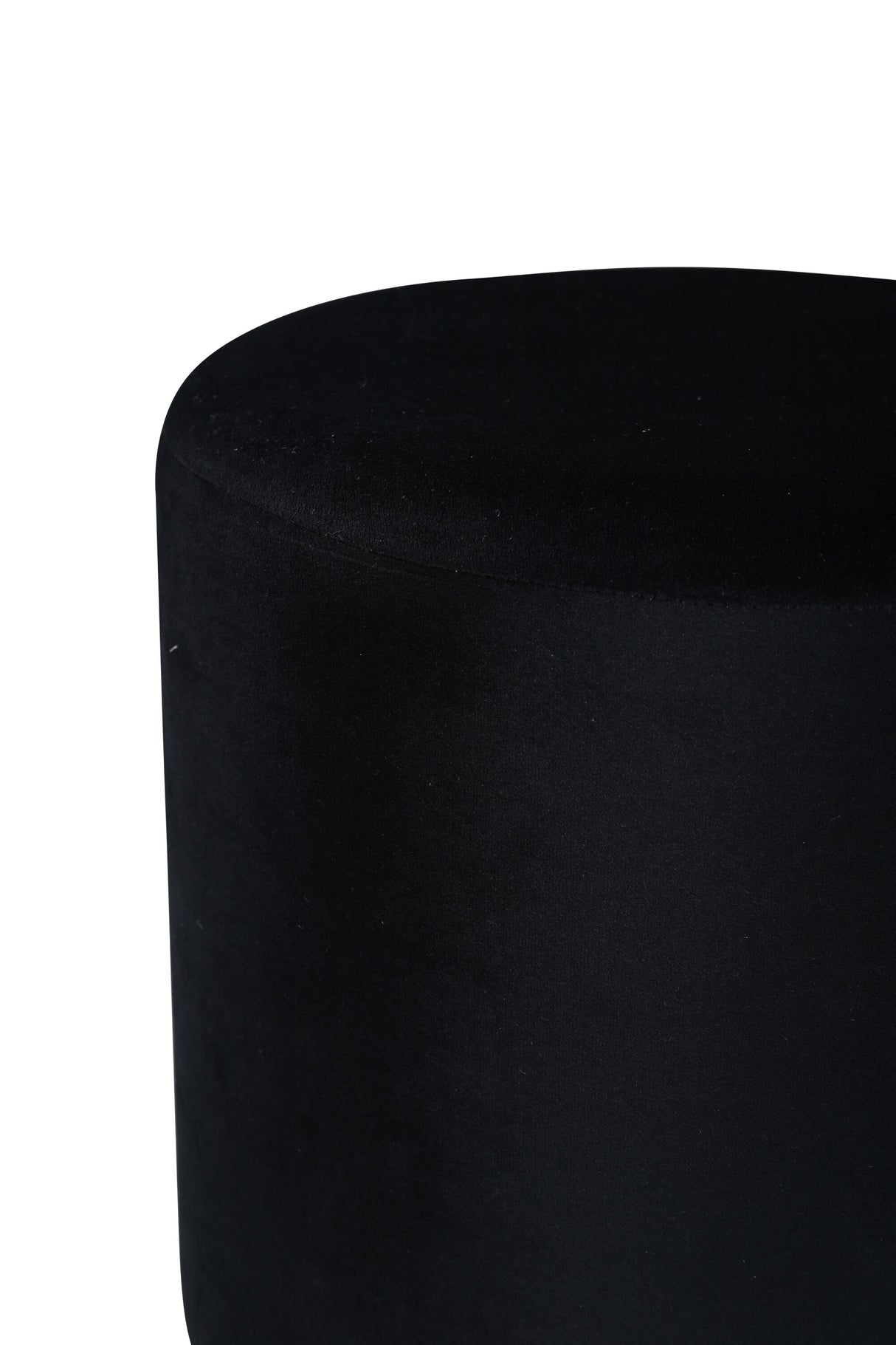 Benji Pouf - schwarz/Polyester - Samt - Ottomane / Poufs - ALVAHOME