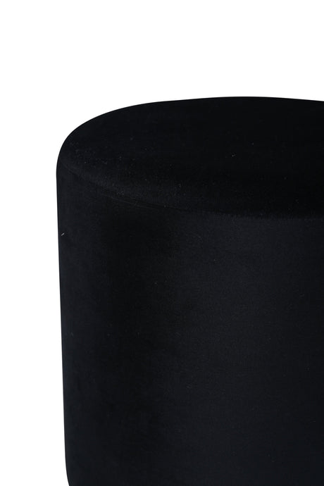 Benji Pouf - schwarz/Polyester - Samt - Ottomane / Poufs - ALVAHOME