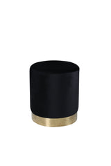 Benji Pouf - schwarz/Polyester - Samt - Ottomane / Poufs - ALVAHOME