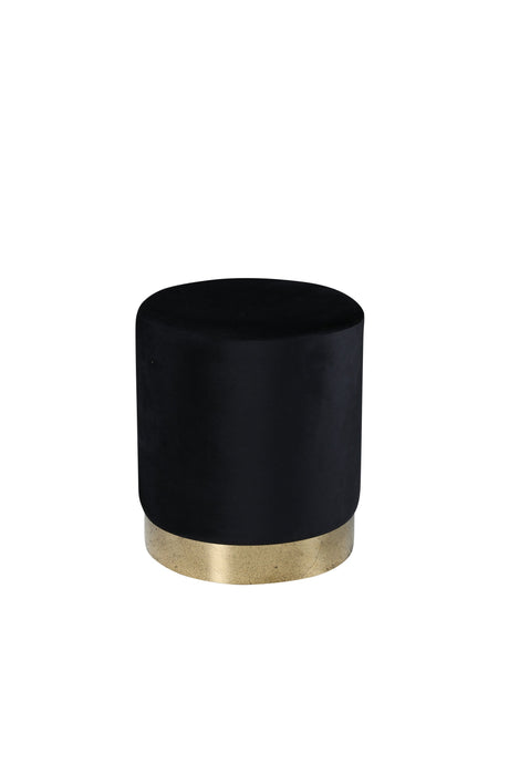 Benji Pouf - schwarz/Polyester - Samt - Ottomane / Poufs - ALVAHOME