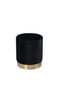 Benji Pouf - schwarz/Polyester - Samt - Ottomane / Poufs - ALVAHOME