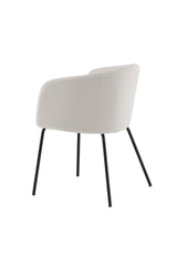 Berit Esszimmerstuhl - beige/Polyester - Samt - Essstühle - ALVAHOME