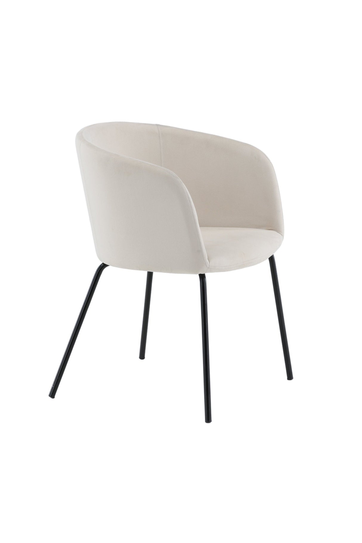 Berit Esszimmerstuhl - beige/Polyester - Samt - Essstühle - ALVAHOME