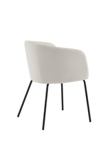 Berit Esszimmerstuhl - beige/Polyester - Samt - Essstühle - ALVAHOME