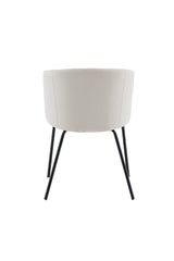 Berit Esszimmerstuhl - beige/Polyester - Samt - Essstühle - ALVAHOME