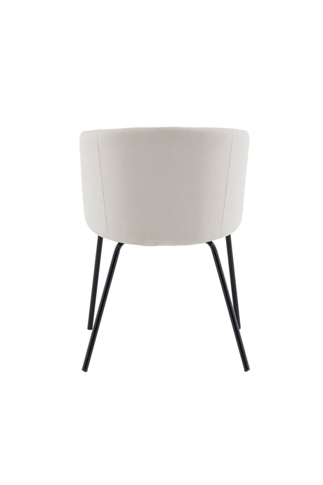 Berit Esszimmerstuhl - beige/Polyester - Samt - Essstühle - ALVAHOME