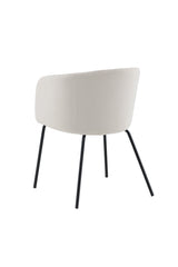 Berit Esszimmerstuhl - beige/Polyester - Samt - Essstühle - ALVAHOME