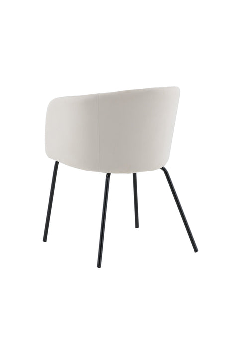 Berit Esszimmerstuhl - beige/Polyester - Samt - Essstühle - ALVAHOME