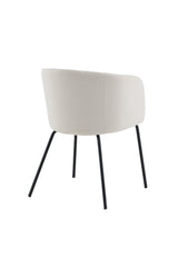 Berit Esszimmerstuhl - beige/Polyester - Samt - Essstühle - ALVAHOME